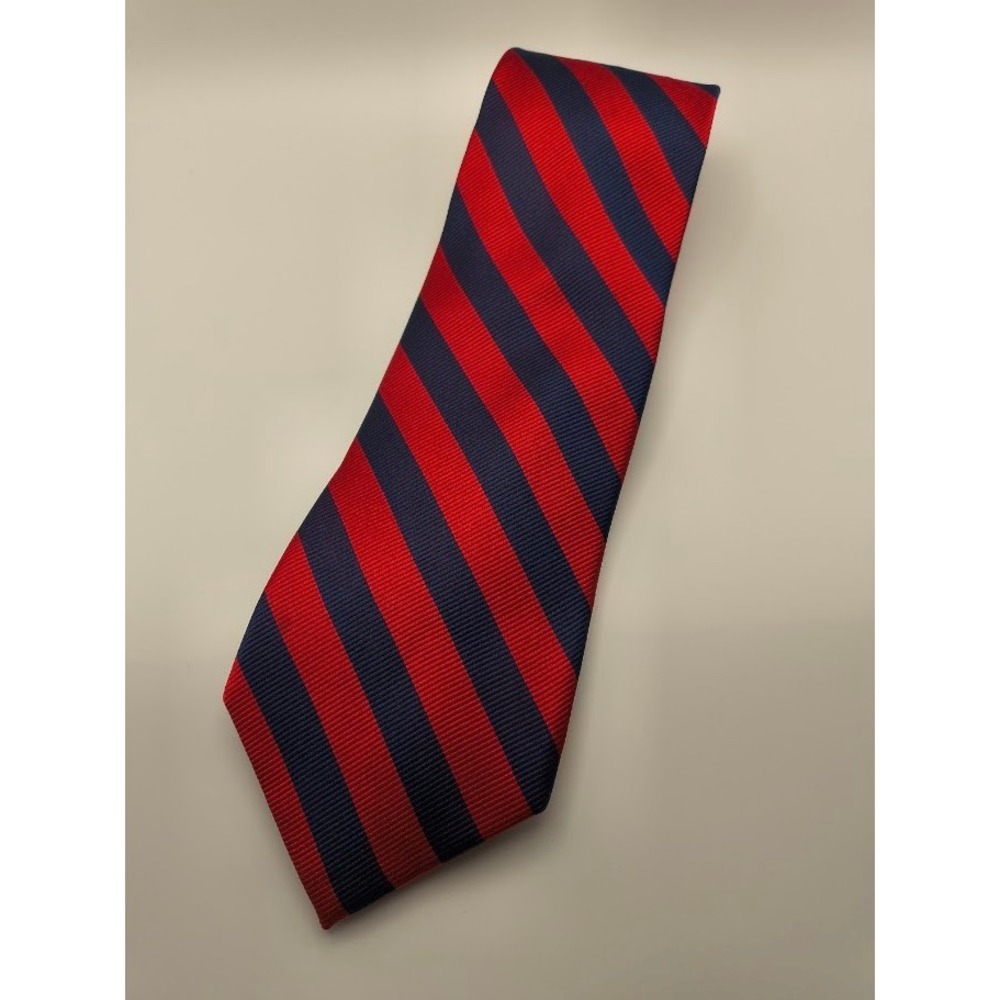 U.S. Polo Assn. Silk Tie - Red and Blue Striped Necktie - Menswear